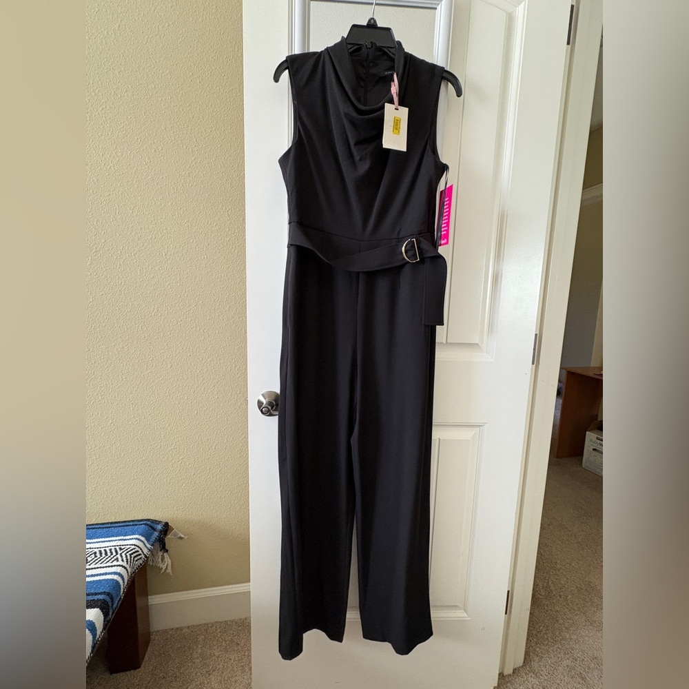 Alex Marie Black Jumpsuit with Belt